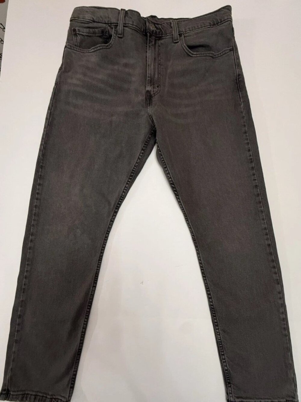 Levis 512 Slim Taper Jeans Gray Mens 36x30 Stretch Denim New With Tags